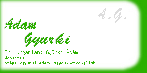 adam gyurki business card